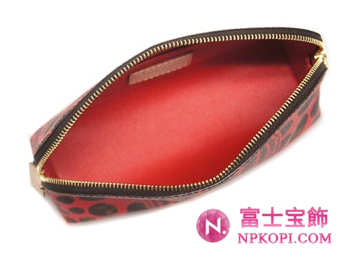 ルイヴィトン　LOUIS VUITTON　ヴィトン　モノグラム・パンプキン ドット　ヤヨイ・クサマ　LV　ポシェット・コスメティック　ルージュ　M47347